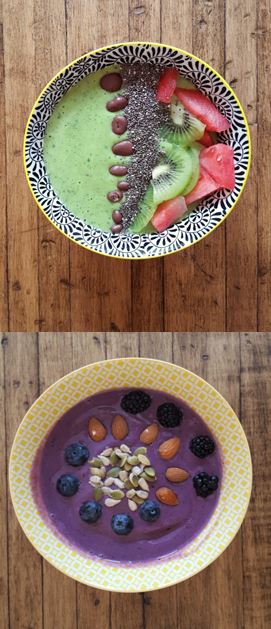 bowls nanacream vegan fruit