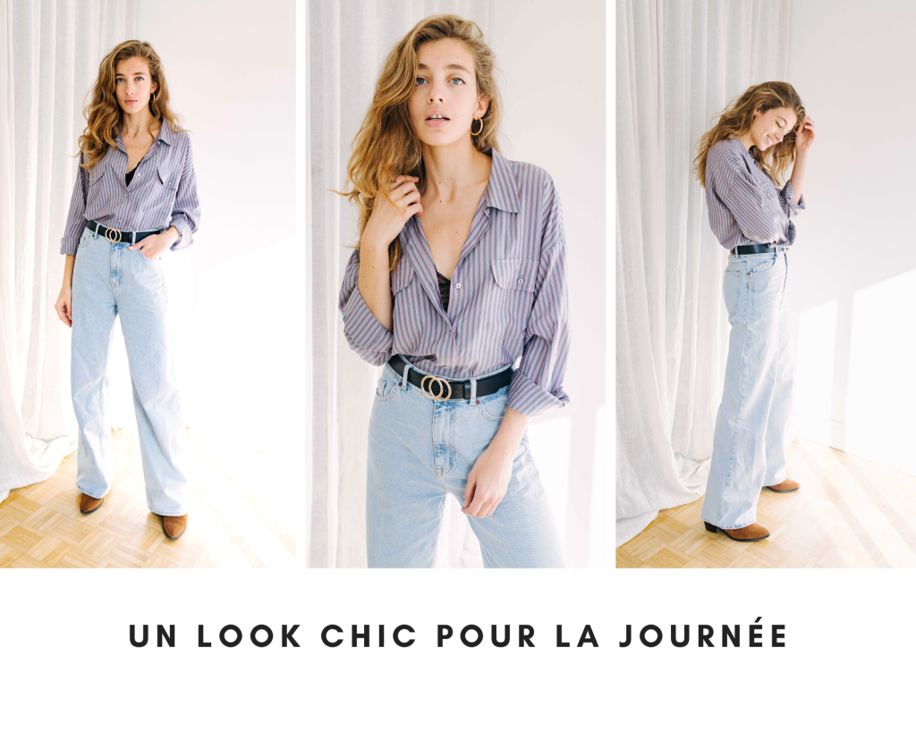 mes idees naturelles chemise oversize look confortable, stylé, tenue chic, garde robe minimaliste